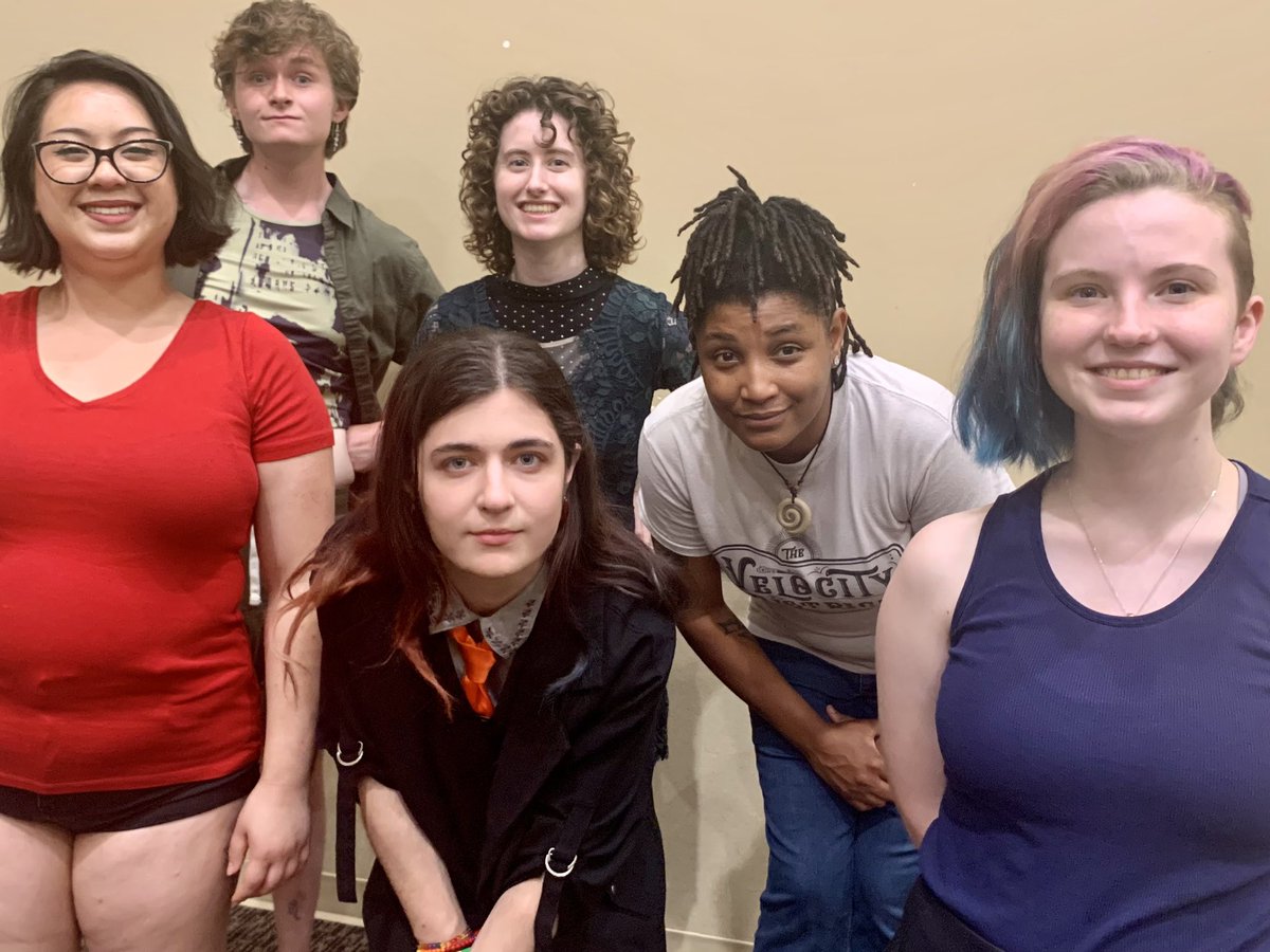 ACORNPlayersLaf's tweet photo. The cast of Teaching a Robot to Love! #tartlmusical #inclusivity #newmusical #regionalpremiere #theatre #thedoubleclicks https://t.co/C7PvLSCjO4