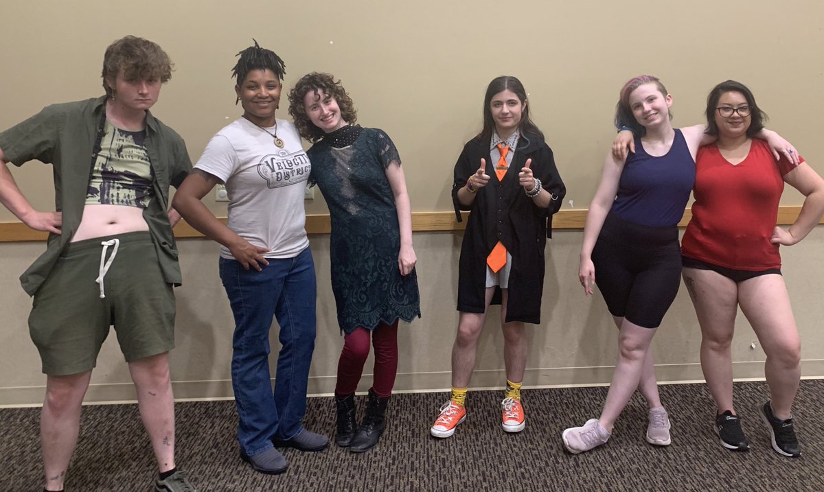 ACORNPlayersLaf's tweet photo. The cast of Teaching a Robot to Love! #tartlmusical #inclusivity #newmusical #regionalpremiere #theatre #thedoubleclicks https://t.co/C7PvLSCjO4