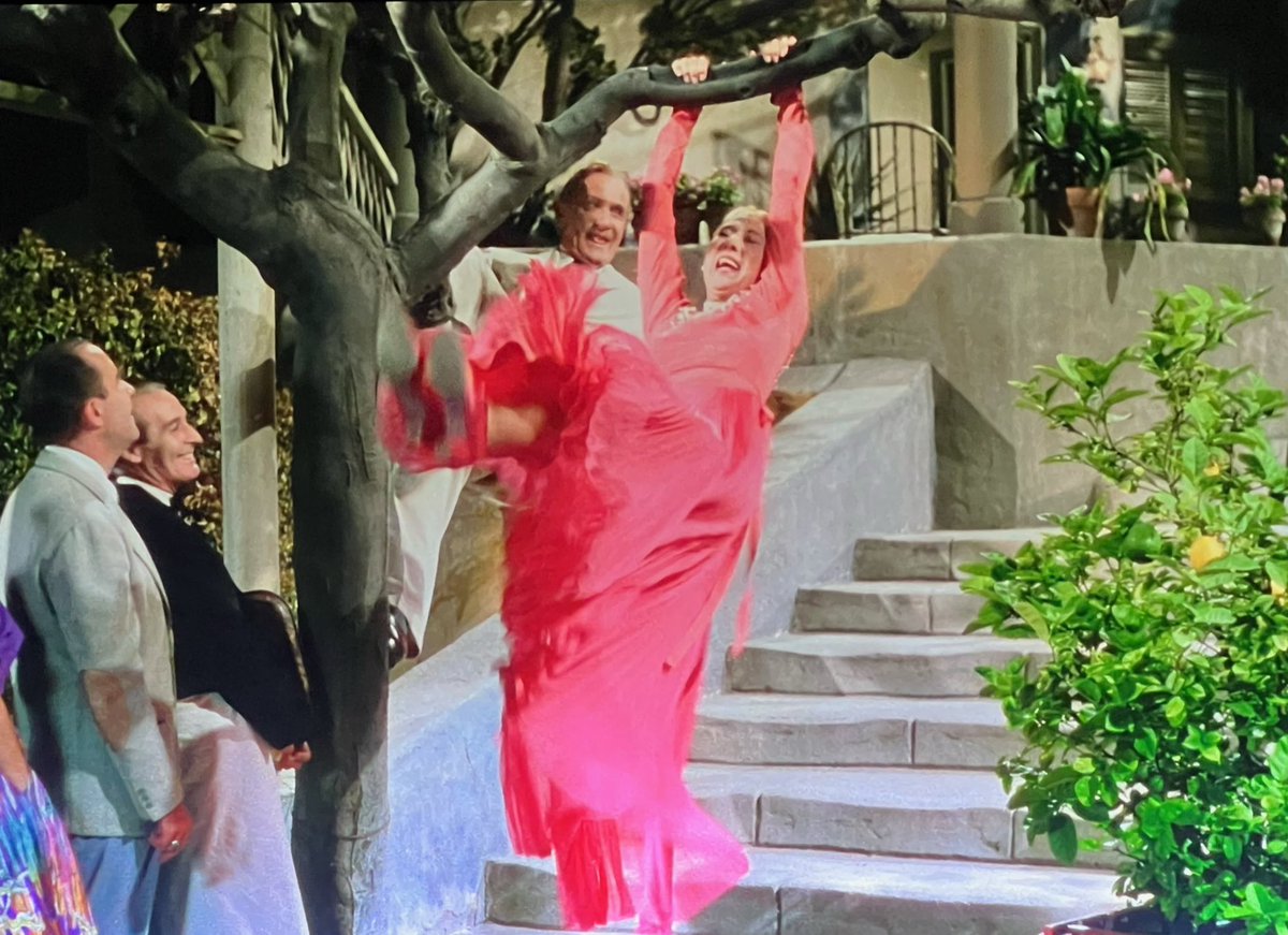 holyspacemonkey's tweet photo. Charlotte Greenwood swinging on that tree branch might be my favorite part of #DangerousWhenWet! 😂 “Ain’t Nature Grand?” sticks in my head too. Love Johnny Mercer’s lyrics. #TCMParty https://t.co/803kZHEigX