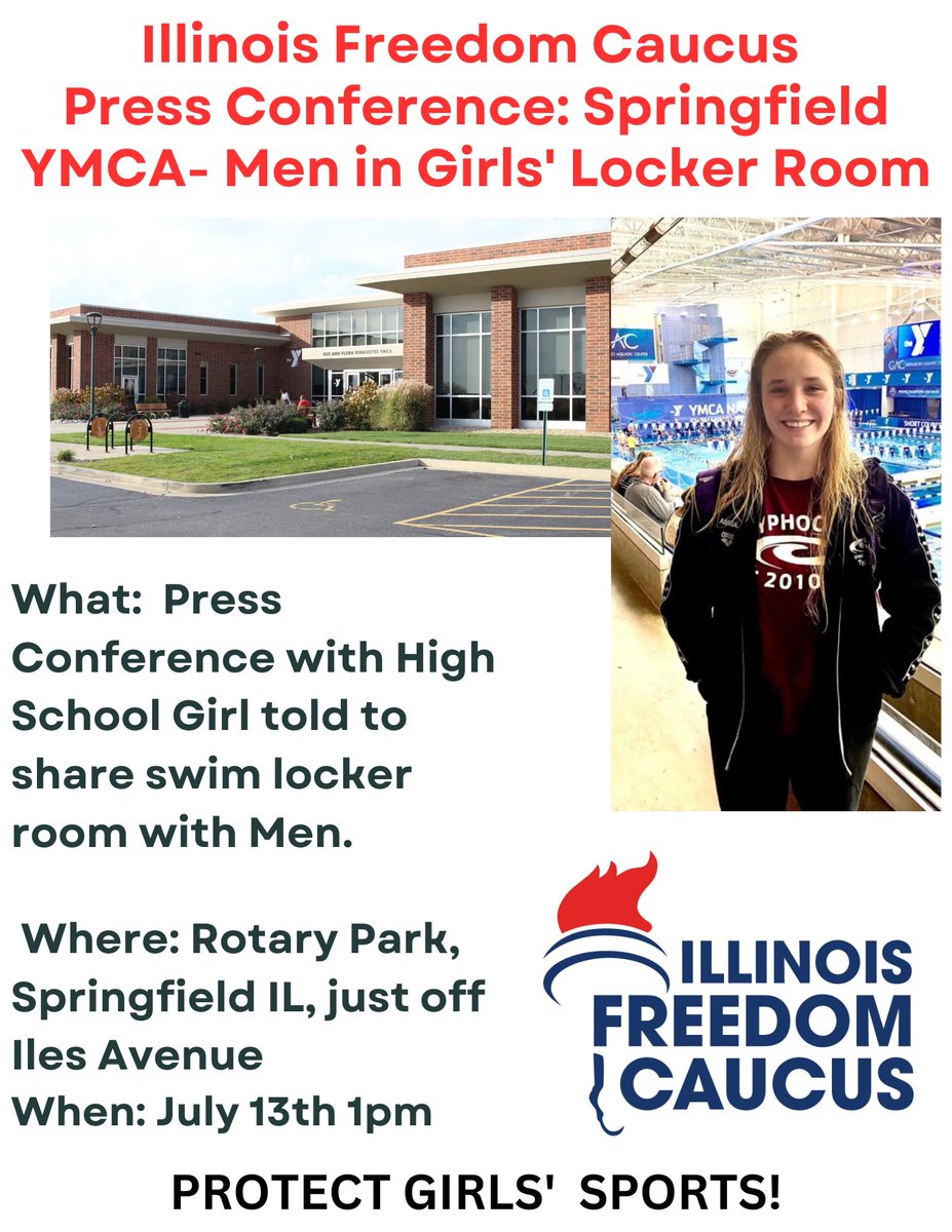 Riley_Gaines_'s tweet photo. Here is info for the press conference. If you're local to Springfield, IL, be there!! https://t.co/as7K8MrGoe