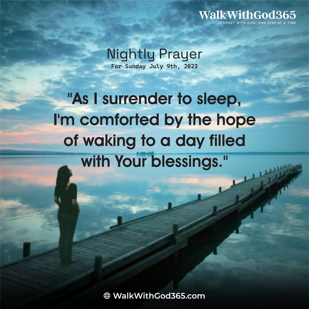 As I surrender to sleep, I'm comforted by the hope of waking to a day filled with Your blessings.'
#ScriptureMeditation #BiblicalGuidance #SweetDreams #goodnightpost #JesusChrist