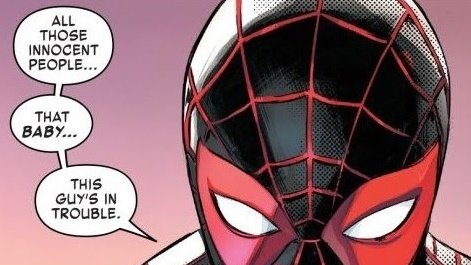 ComicGirlAshley's tweet photo. A building full of people collapsed because the landlord didn't make repairs the tenants had been begging for. It's rare to see Miles get this genuinely angry but it's such a cool moment! https://t.co/mvuxOim1sS