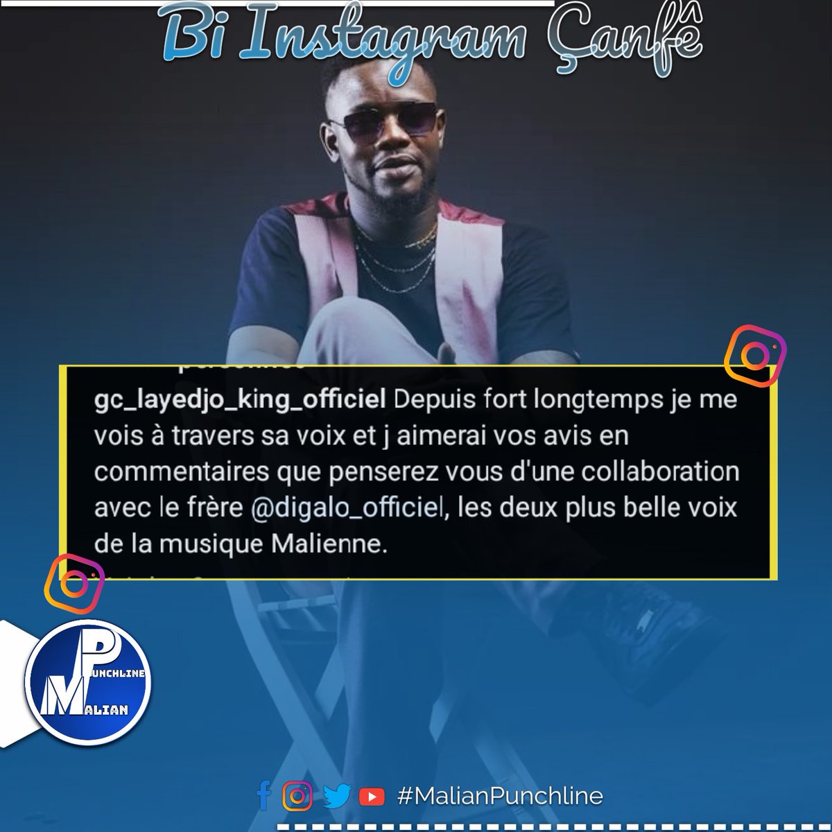 malianpunchline's tweet photo. #Bi_Instagram_Çanfê
#Gc_Layedjo invite son ami #Digalo la voix la d'Or ah.. Ni hit beki ai voix d'Or kodan gné https://t.co/e7gh2tsIs7