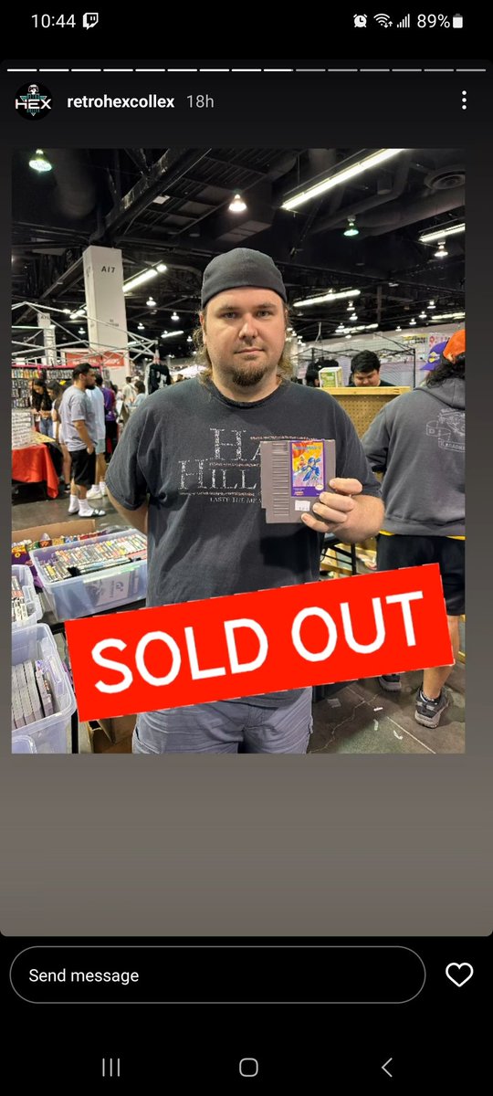 ThePowerStroker's tweet image. Found me a copy of #MegaMan 4 on #nes at the #patchesandpins expo. Now I just need # 1 and 5.