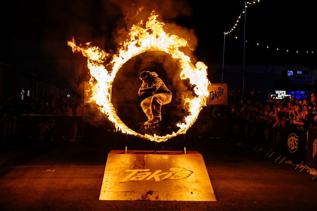 Were you at NASS' all-time favourite skate jam last night? 👀  The Ring of Fuego presented by Takis was an absolute treat. This year, we decided to add some extra heat, with fire blower's performances as well. 🔥🔥