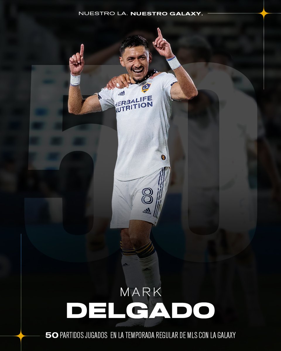LAGalaxy_Es's tweet photo. ¡Felicidades, Mark! 🎱
Con sus minutos ayer en #LAvPHI, @MarkyDelgado ha jugado 50 partidos en la temporada regular de @MLSes con #LAGalaxy ✨ https://t.co/76VzXlnUfm
