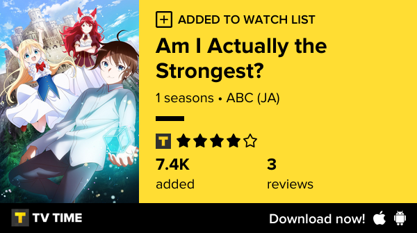 thiago_ava's tweet photo. I've just started following Am I Actually the Strongest? https://t.co/DKjIPItBIJ #tvtime https://t.co/d1SIx0d29D