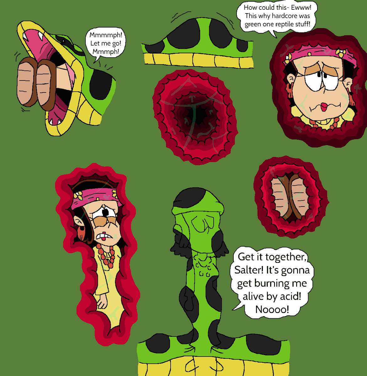 HileeWhitaker's tweet photo. Mrs salter meets at the jungle royal woods by Green Anaconda was gets hungry. #snakevore #vore #mrssalter #theloudhouse #coils https://t.co/59xoi0a9hQ