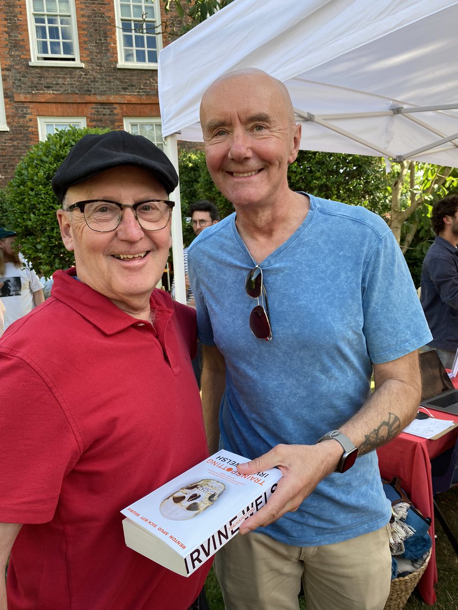 With Irvine Welsh in London.