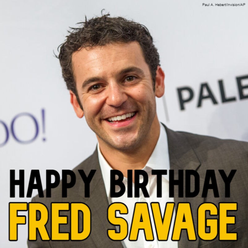  HAPPY BIRTHDAY! Actor Fred Savage turns 4 7 today. 