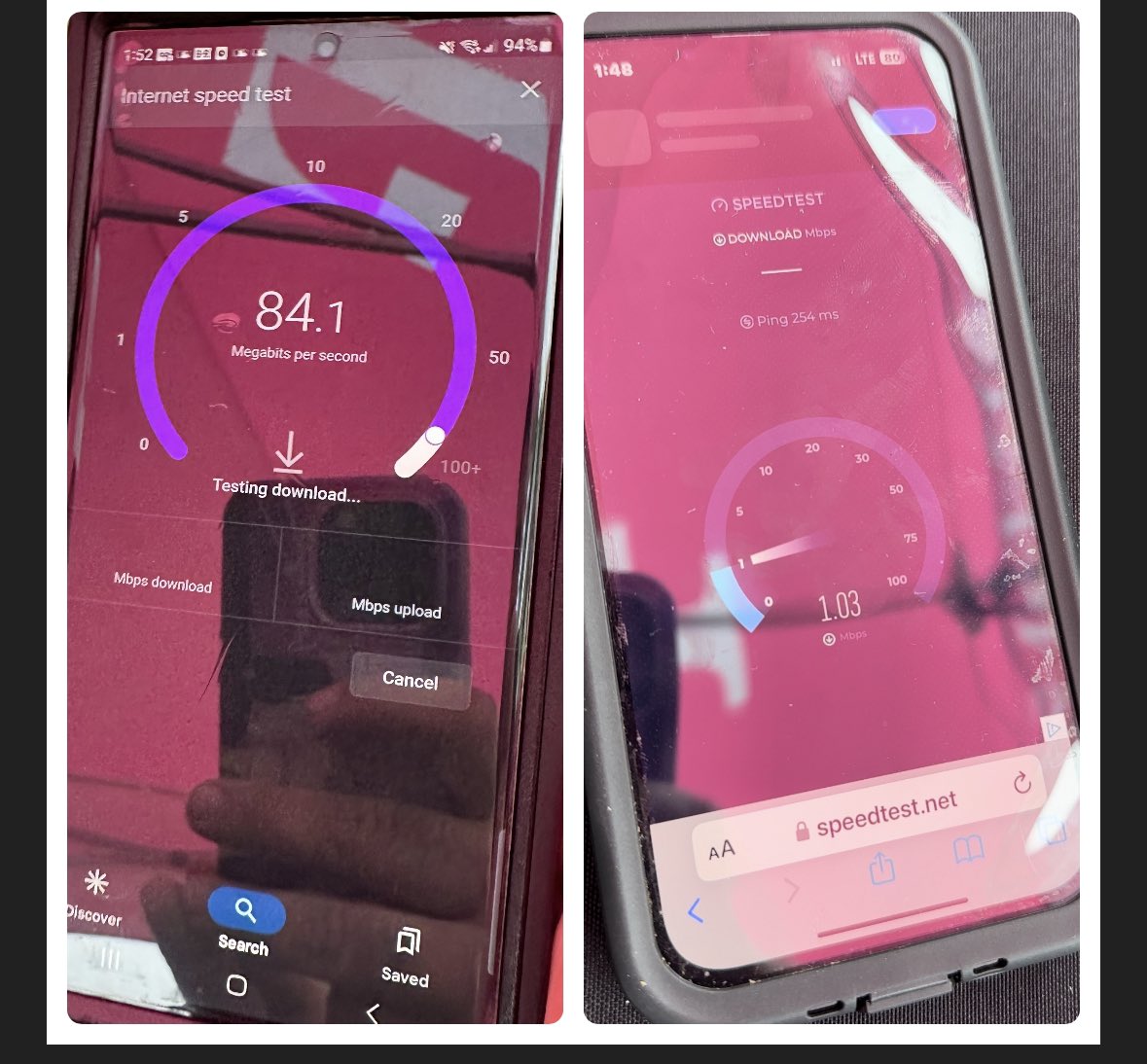 207dd749e's tweet photo. Last day of the #moxiefest T-Mobile is rocking the speed tests today! Switching those Verizon and Spectrum customers! @JohnStevens_ @John_Dief @NickNowell7 @RonSmitty15 https://t.co/WcwiFobeWs