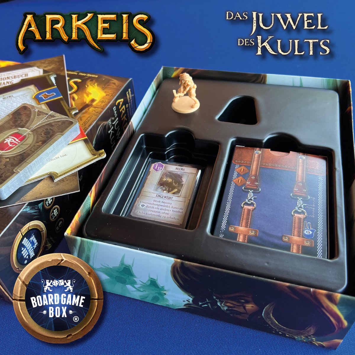 BoardGameBox's tweet photo. Was wäre #Arkeis ohne #Erweiterung? 
Genau, deswegen zeigen wir euch hier die erste Erweiterung. 
#Meema #unboxing #kooperativ #brettspiel #abenteuer #game #games #spiel #brettspiele #boardgame #jeux #gesellschaftsspiele #minis #miniatures #boardgameboxpublishing https://t.co/ZXo7iEpQA0