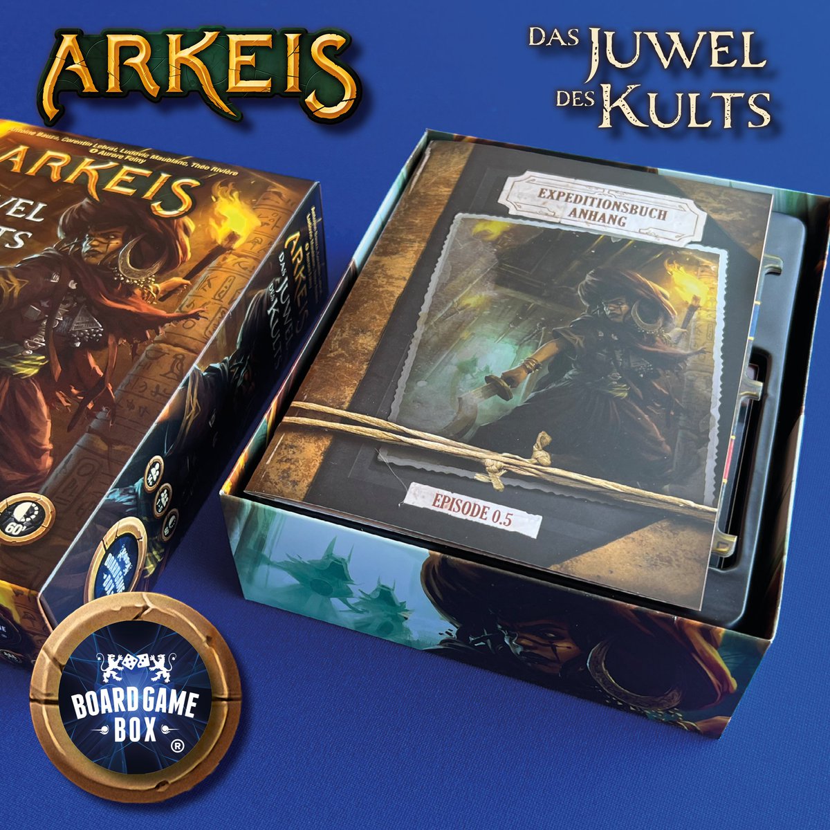 BoardGameBox's tweet photo. Was wäre #Arkeis ohne #Erweiterung? 
Genau, deswegen zeigen wir euch hier die erste Erweiterung. 
#Meema #unboxing #kooperativ #brettspiel #abenteuer #game #games #spiel #brettspiele #boardgame #jeux #gesellschaftsspiele #minis #miniatures #boardgameboxpublishing https://t.co/ZXo7iEpQA0