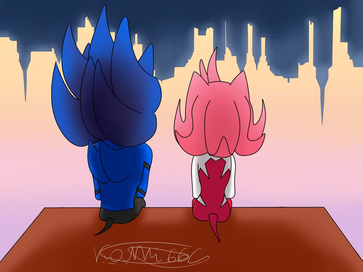 Kami66612's tweet photo. Sonamy week day one: spiderverse 
#sonamy #sonamyweek2023 #SonamyWeek23 https://t.co/szQ2q5nrQc