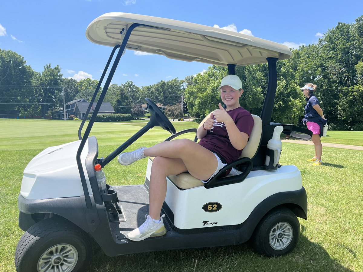 EurekaWbb's tweet photo. Beautiful first day volunteering at the Renewal by Andersen Junior Open hosted by D.A. Points! Catch members of our team out here all week as spotters, water rovers, and running the timing stations for the AJGA golfers! ⛳️ https://t.co/Q53tf3s1nR
