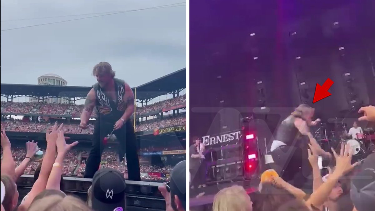 Country Singer Ernest Falls Off Stage Opening For Morgan Wallen https://t.co/8Yt3xynxSb https://t.co/OE8XSEqpIp