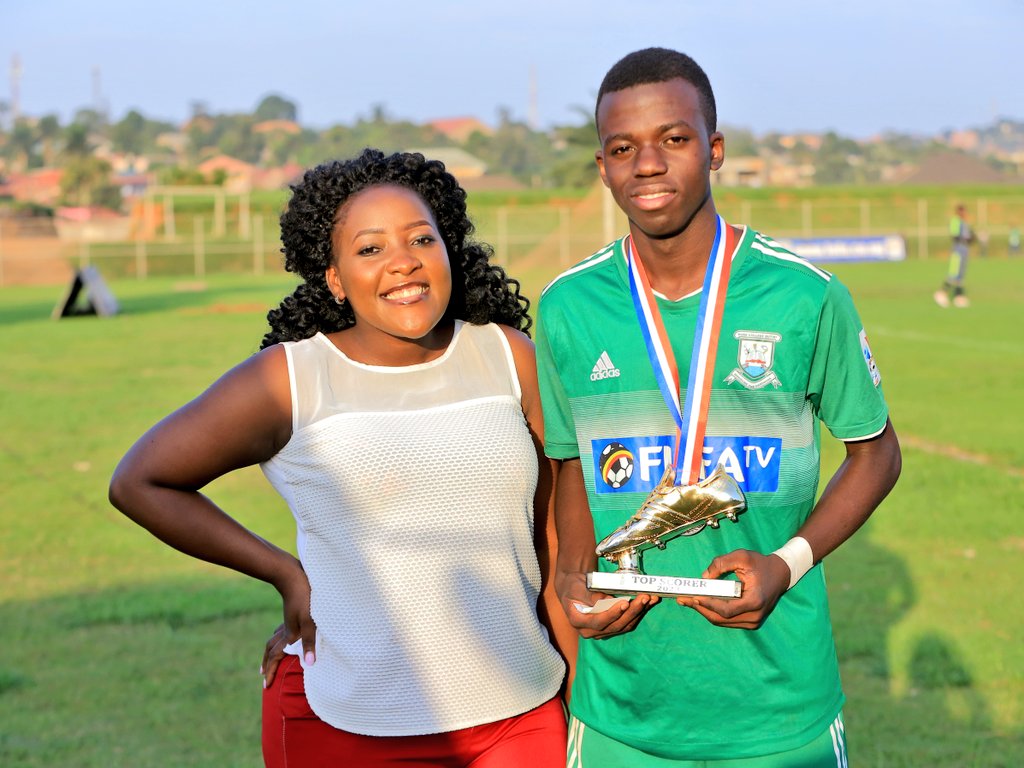 A remarkable player was introduced to the world thanks to the inaugural FufaTvcup @FUFATvCup @fufatv1 
Gift Fred Mutalya thank you for bringing life to every game you played. @kiiracollege you put up a really good fight in this tournament,the future is really so bright for you
