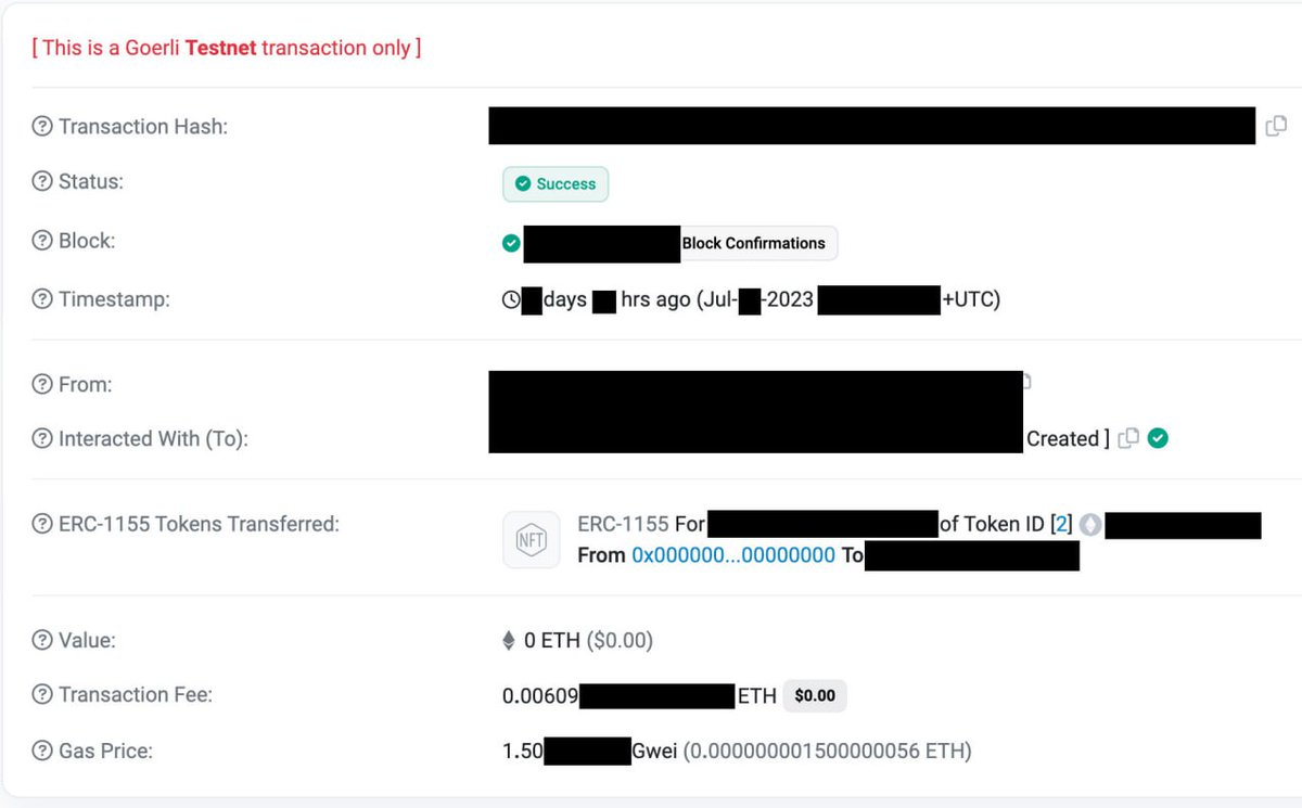 amiris_brown's tweet photo. If it costs 1.5 Gwei $ETH testnet tokens on #Goerli #GoerliTestnet will it cost the same GAS on #ETH's mainnet? https://t.co/5diHV13mcz