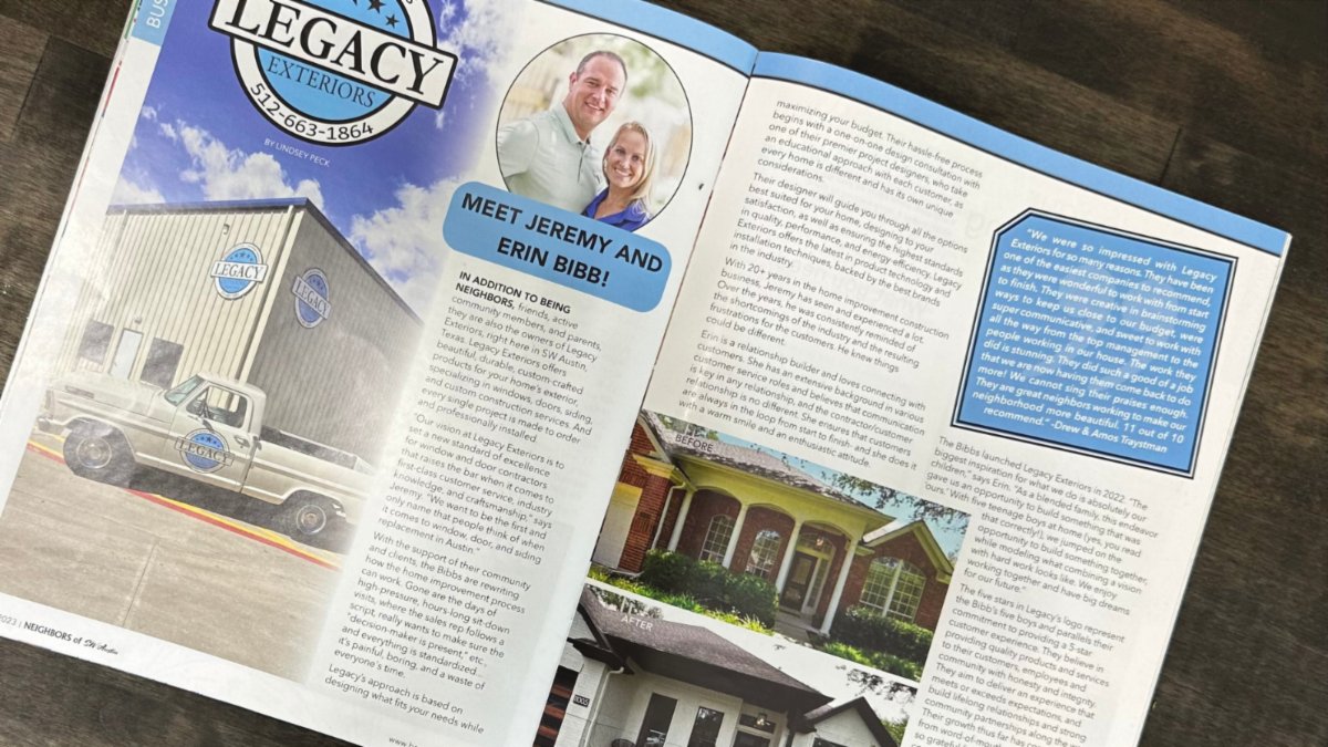 LegacyExtATX's tweet image. We couldn&apos;t be more excited to be the featured business in this month&apos;s Neighbors Magazine. This makes us famous, right? 

#homeimprovement