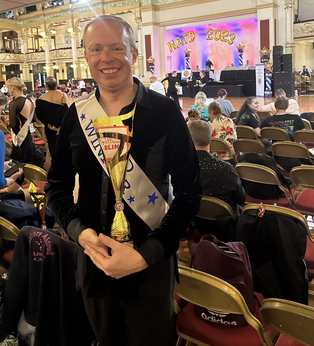 LongFieldMelton's tweet photo. Day 2 of Mr Haggett’s dancing in Blackpool. This time Latin &amp; the Rumba. In the final the music was a slow version of the theme from Howard’s Way which ran for 6 series between 1985 &amp; 1990. A tougher competition but he won and is now a double champion. @satrust_ @meltontimes https://t.co/qkIgSO6coq
