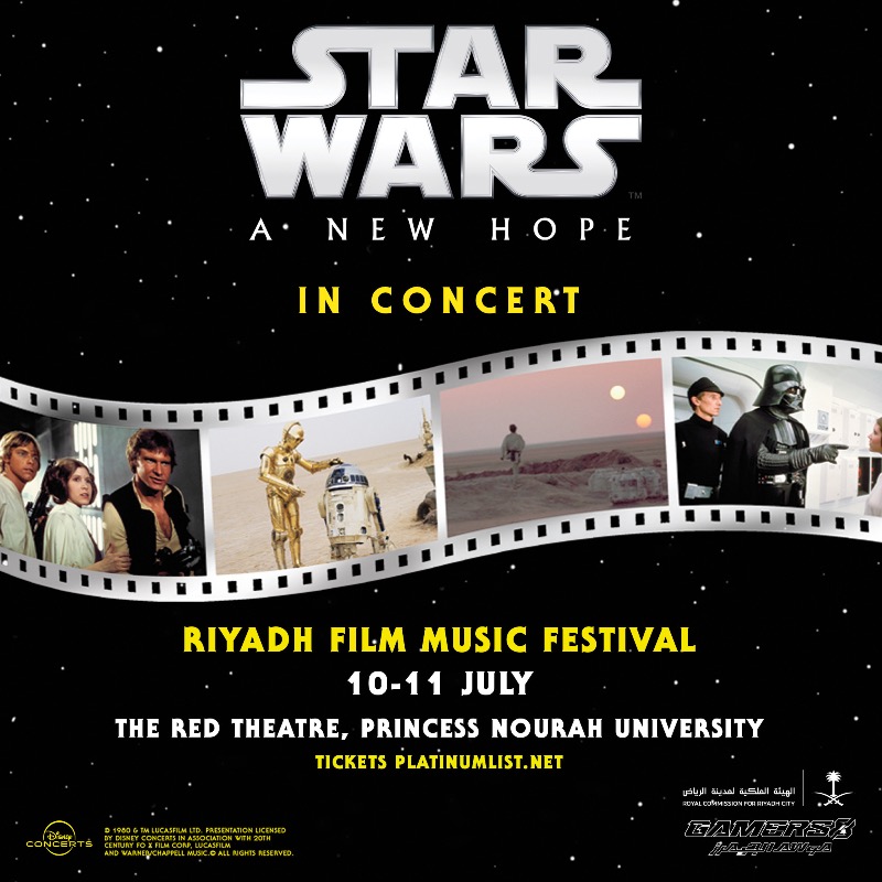 EWC_Festival's tweet photo. استمتع بأداء مميز سيأخذك في رحلة نحو أروع ملاحم الفضاء في العرض الحي لموسيقى ستار وورز: أمل جديد!

الإثنين 10 - الثلاثاء 11 يوليو

#مهرجان_الرياض_لموسيقى_الأفلام #حرب_النجوم