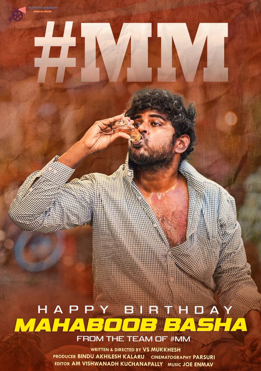 Every actor has a dream to play certain characters,one of my dream of playing DRUNKARD(hardcore) fulfilled by #MM through @actormeesam and by our director @vsmukkhesh garu...i just love this guy #qk ..can't say more now thank you TEAM #MM details soon👍 #newposter #HappyBirthday