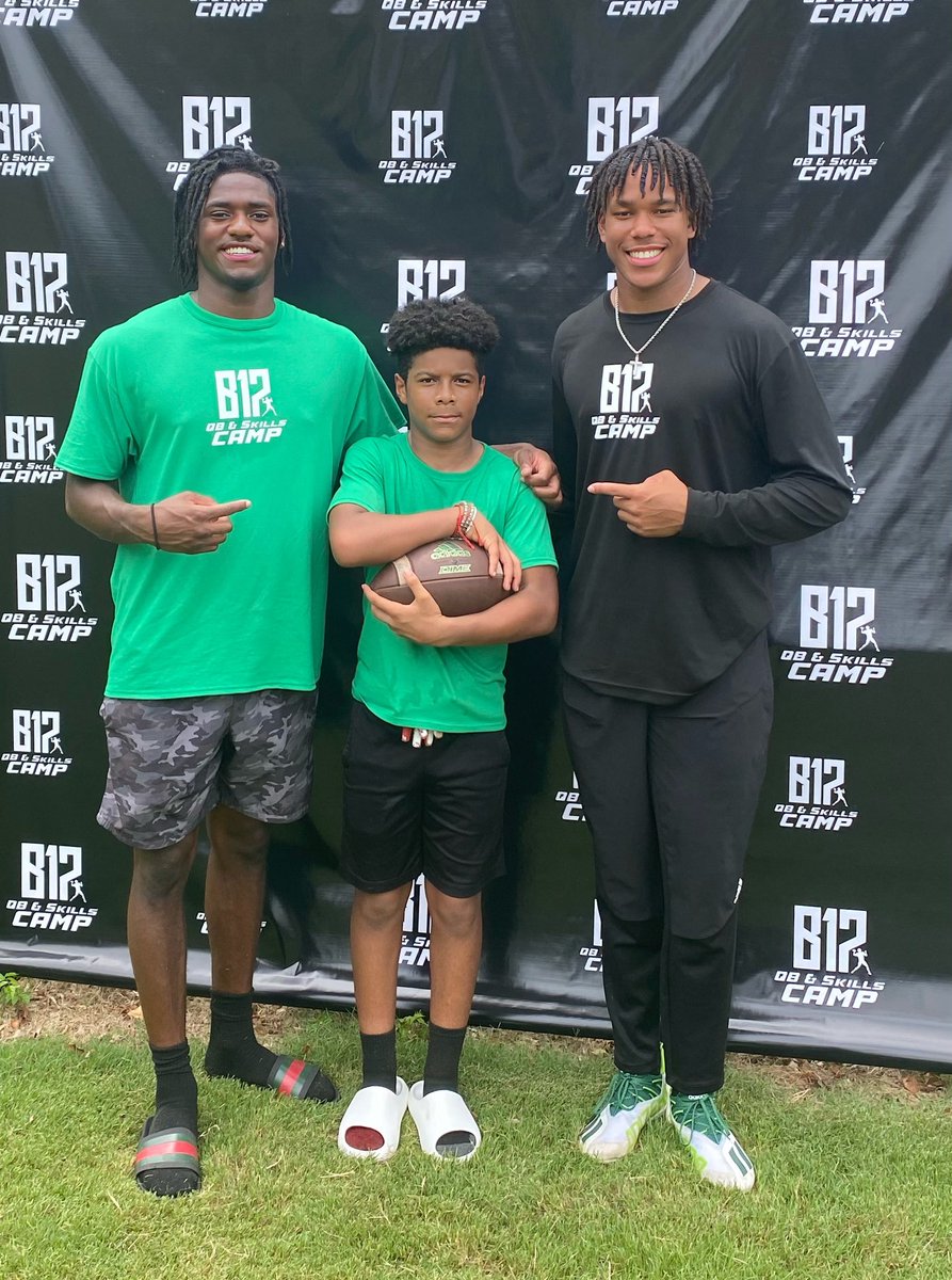 Congratulations to my big bro @byrumbrown17 on his inaugural #B17Camp! I had a blast competing and got to see big bro @noah1rogers too! They always show love! Good Luck this season! 🏈🤘🏾