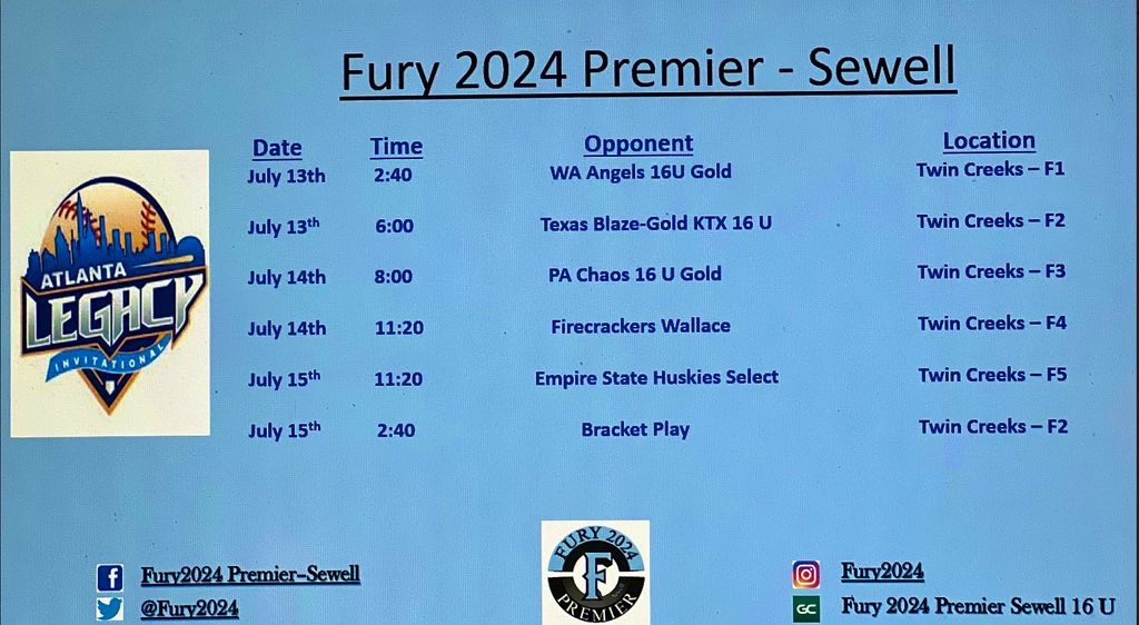 Gracyn Spicer (@gracyn_spicer3) on Twitter photo Excited to compete with my best friends at Atlanta Legacy this weekend!! <a href="/Fury2024/">Fury 2024 Premier - Sewell</a> <a href="/SamfordSB/">Samford Softball</a> <a href="/CassadyKimball/">Kimball Cassady</a> <a href="/gillespie_jeff/">Jeff Gillespie</a> Excited to compete with my best friends at Atlanta Legacy this weekend!! <a href="/Fury2024/">Fury 2024 Premier - Sewell</a> <a href="/SamfordSB/">Samford Softball</a> <a href="/CassadyKimball/">Kimball Cassady</a> <a href="/gillespie_jeff/">Jeff Gillespie</a>