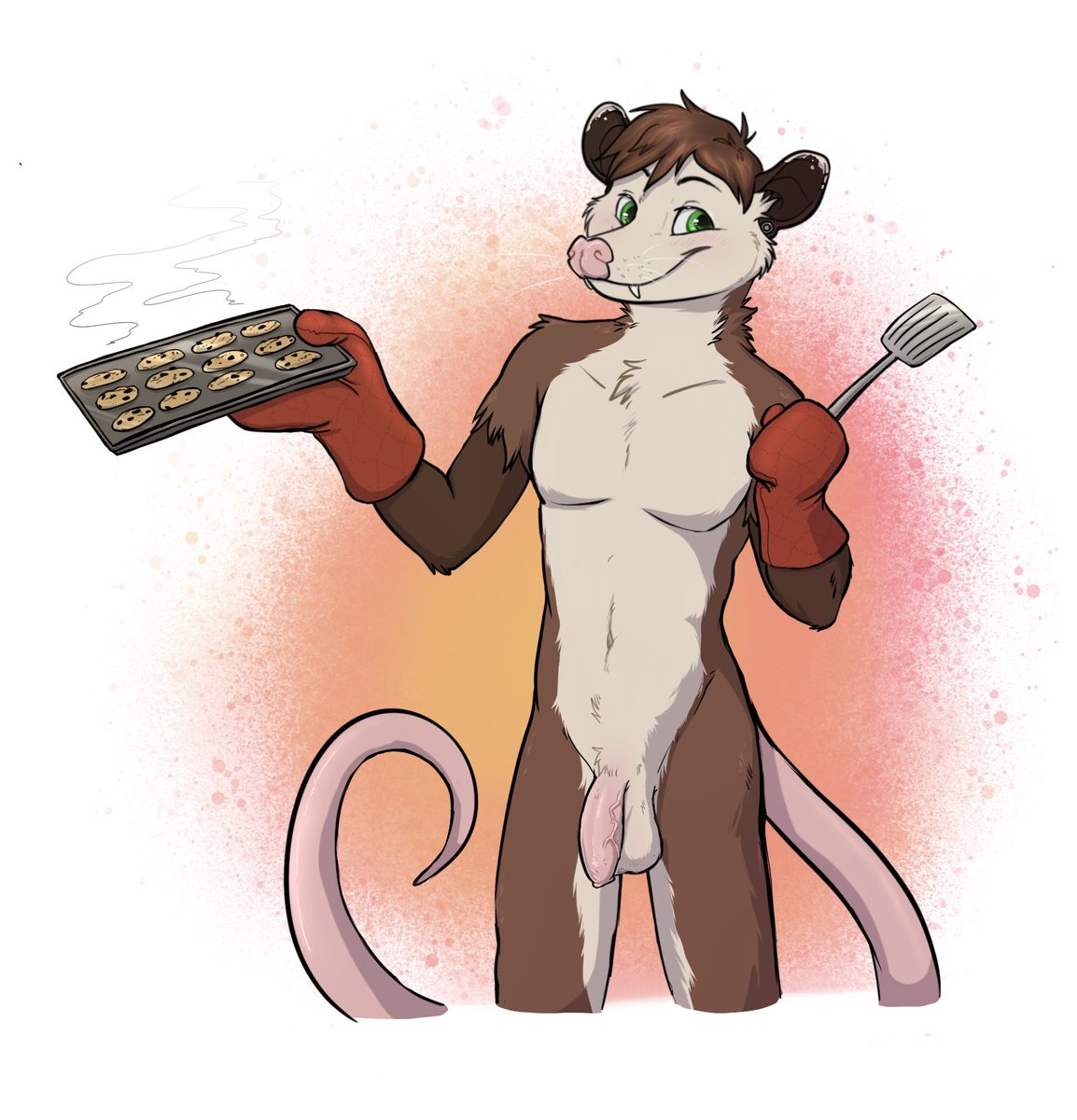 MosstheOpossum's tweet photo. Sweet possum boy @vaskaroh baked you some cookies! https://t.co/d34LO7ELGE