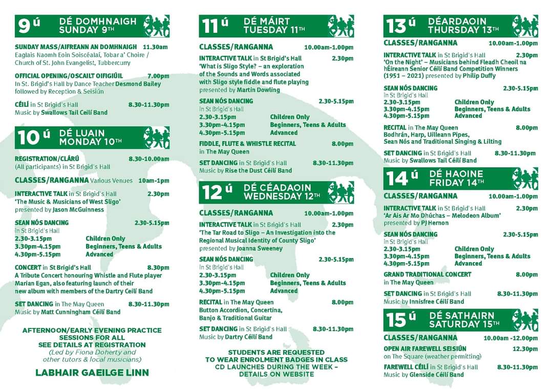SeoidSligo's tweet photo. All roads lead to #tubbercurry this week! @SSMusicWeek https://t.co/ULMRD9Vm4w