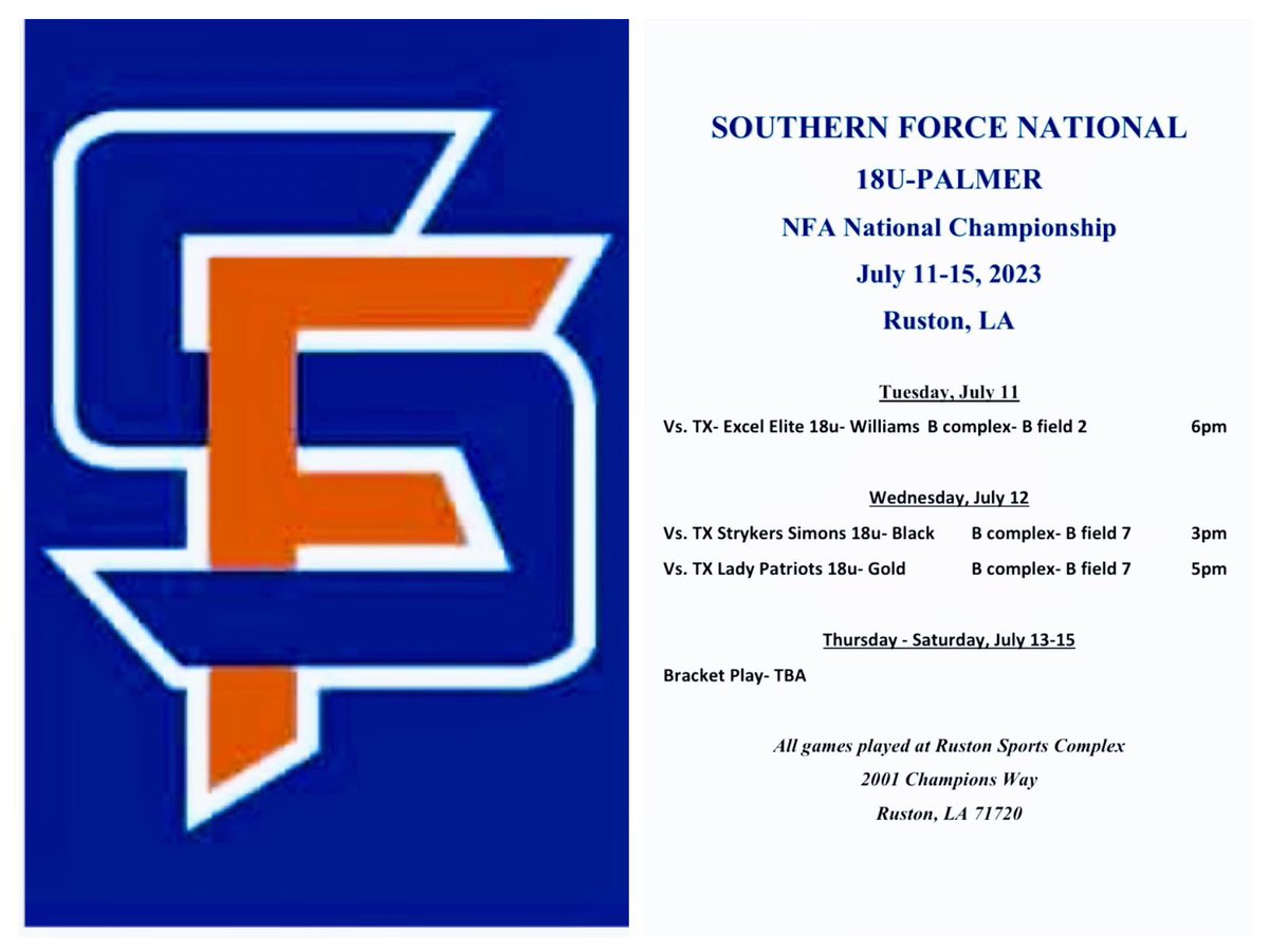Finishing up the summer in Ruston. Hope to see y’all there! <a href="/suttonlong5/">Sutton Steele</a> <a href="/leawodach/">Lea Wodach</a> <a href="/AndyLeeNWF/">Andy Lee</a> <a href="/CoachTJHubbard/">TJ Hubbard</a> <a href="/Acozart44/">Ashley Cozart</a> <a href="/HolliMitchell8/">Holli Mitchell</a> <a href="/AJDaugherty1/">A.J. Daugherty</a> <a href="/MaryBethDen/">Mary Beth Dennison</a> <a href="/BclarkUSA/">Becky Clark</a> <a href="/carsonowens12/">Carson O.</a> <a href="/BigRockHawk/">Aaron Longenecker</a> <a href="/CoachJordanSB/">Jordan Clark</a> @FGCUSBDeiros <a href="/Jkolaitis3/">Jimmy Kolaitis</a>