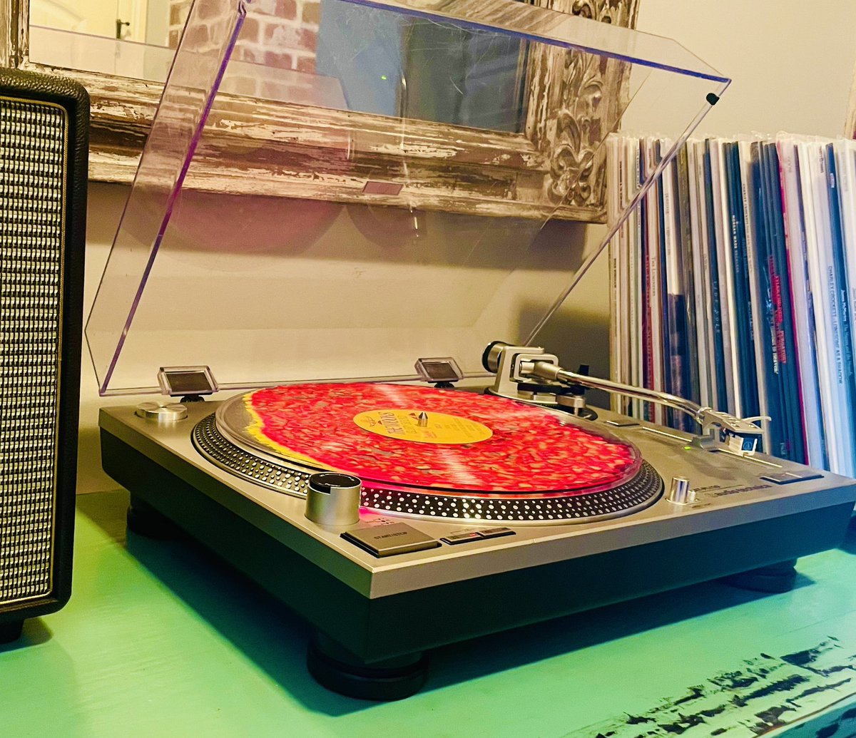 Jaypotta's tweet photo. I Bought this turntable on FB today from fella that used to be a radio DJ. He’s 82. We sat and talked about music for over an hour. Discussed everything from Bluegrass to Elton John. Proving once again that the best friends are made through music.🔥🔥🔥#Paulismyhomienow https://t.co/6q6PxLhAoL