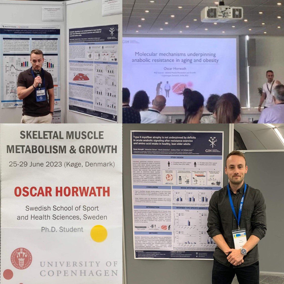 3 busy weeks on the run finally comes to an end as I’m flying home tomorrow. Enjoyed presenting our data on muscle anabolic resistance in Stockholm at #SCWD23, in Copenhagen at the excellent PhD-course #MuscleCPH2023, and lastly this week in Paris at the #ECSS2023.