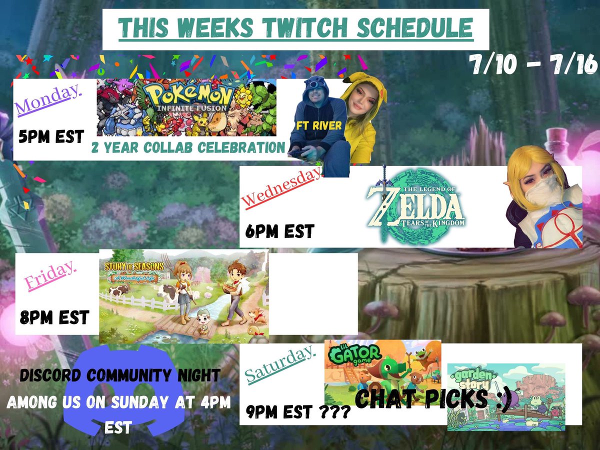 baeconic's tweet photo. Repost because times were wrong 😅

Monday @RiverRaccoon07 and I are celebrating 2 years of playing Pokemon together!

Saturday I’m playing Are You Smarter Than a Fifth Grader with @Berlonator @ 5:30 est and than letting chat pick the game we play after 😊 https://t.co/NGMmToEqG0