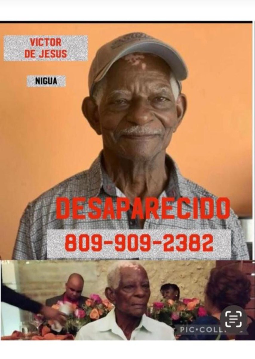 Por favor difundir esta información de la desaparición de este ilustre de San Gregorio de Nigua <a href="/SIN24Horas/">Noticias SIN</a>