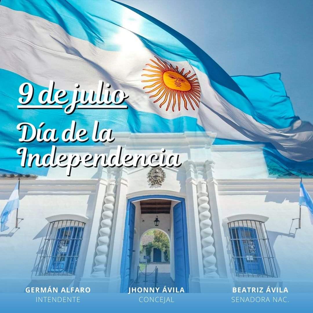 🇦🇷 | Hoy 9 de Julio conmemoramos el día de nuestra Independencia, una fecha llena de orgullo y significado para todos nosotros.
Hace 207 años, el Congreso de Tucumán tomó una decisión valiente y trascendental de romper los lazos con la corona española y proclamar nuestra libertad