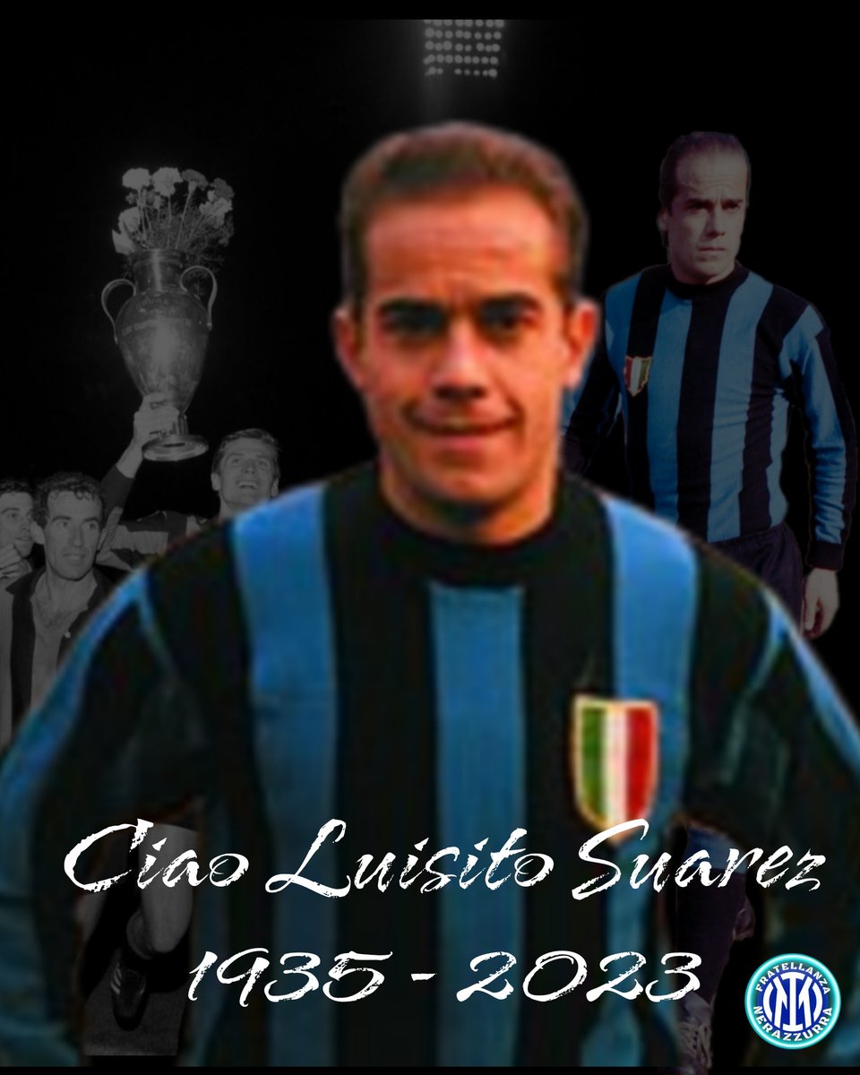 Ago1786's tweet photo. Grande uomo, grande giocatore, simbolo dell'Inter, della grande Inter!! Ciao Luisito #Suarez

#inter #calcio #SerieA #UEFA https://t.co/A78yk1R4ff