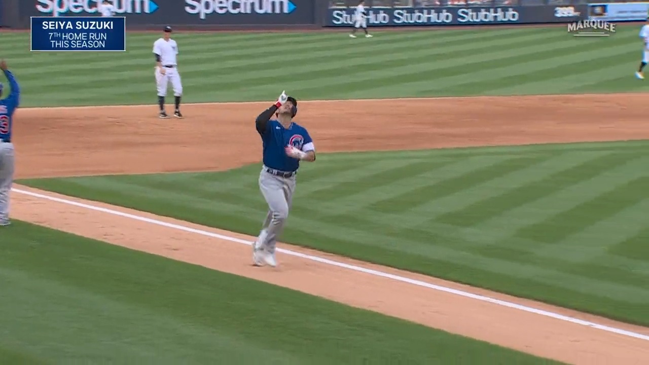 FOX Sports: MLB on X: Seiya Suzuki ties it up in the Bronx 💪 (via @Cubs)   / X