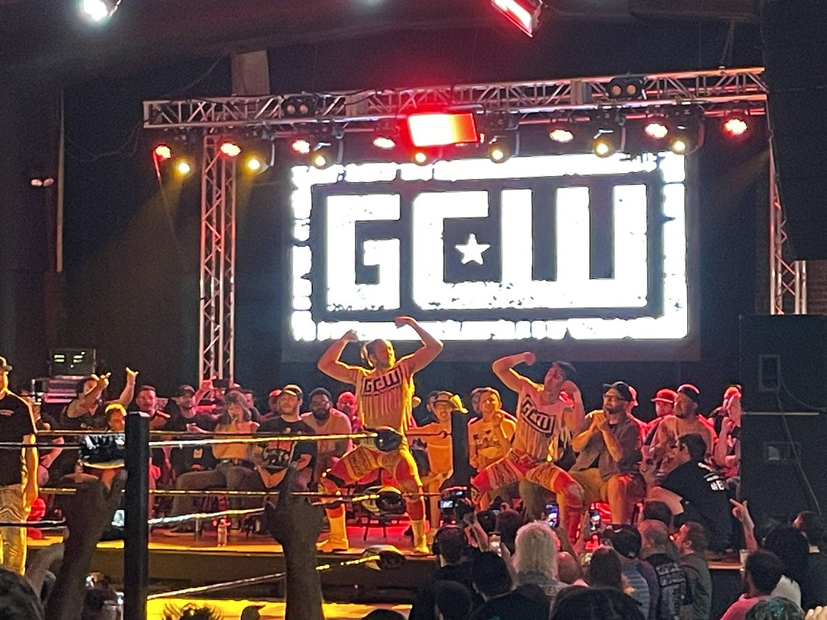 TSapi1's tweet photo. East West Express just killing it last night in Hartford! @TheJordanOIiver @thenickwayne @GCWrestling_ #GCWCleanUp https://t.co/T9nOvMgmXc