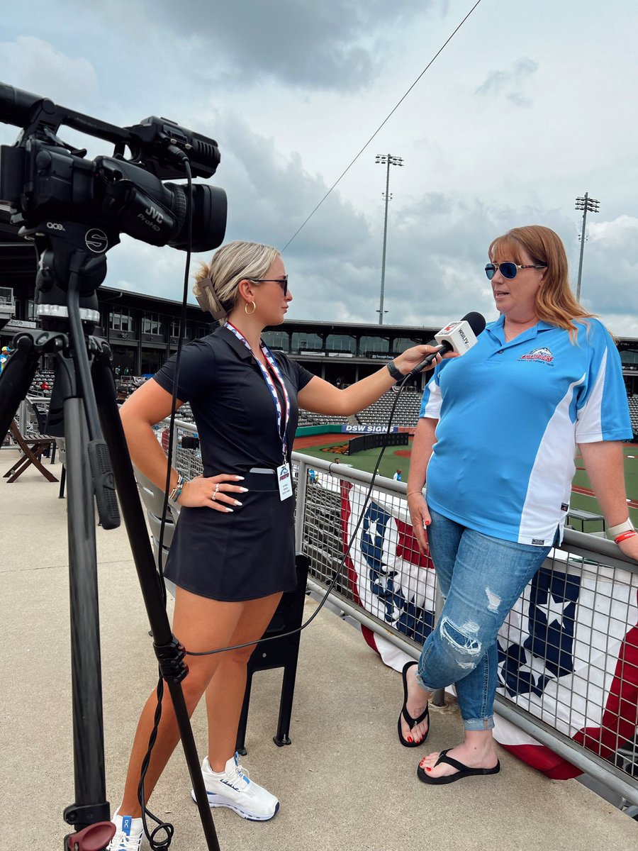 I had the absolute privilege of interviewing Steve Miller and Stephanie Allen yesterday for a story I am working on about their life-long involvement with PONY baseball and softball! You can catch the story tonight on News 3 at 5 &amp; 10pm! ⚾️🥎