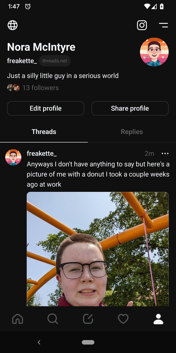 I flew the coop baby I'm on Threads now