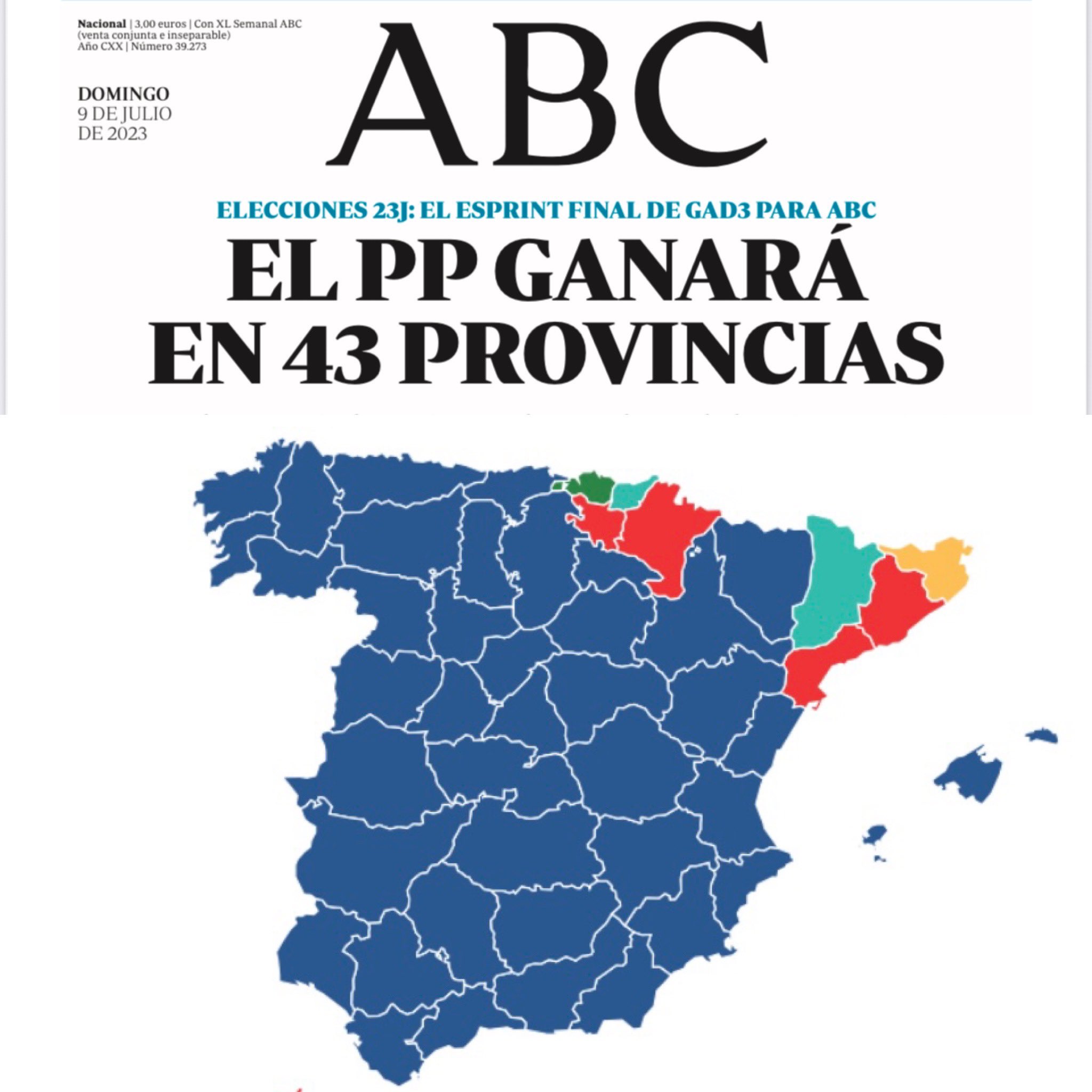 RICARDO PËREZ on Twitter "Elecciones 23J. Encuesta GAD3. Ignacio