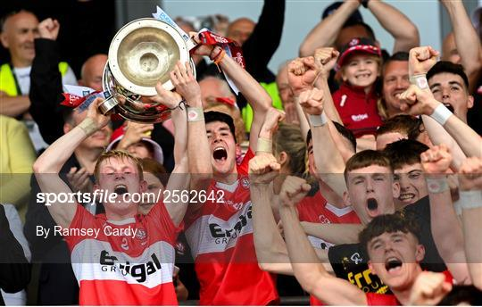malmcmullan's tweet photo. Been great following this Derry minor group. They controlled much of the season but when the chips were down, they were always able to find an answer. #GAA #OakleafRising https://t.co/ovofEnwS65
