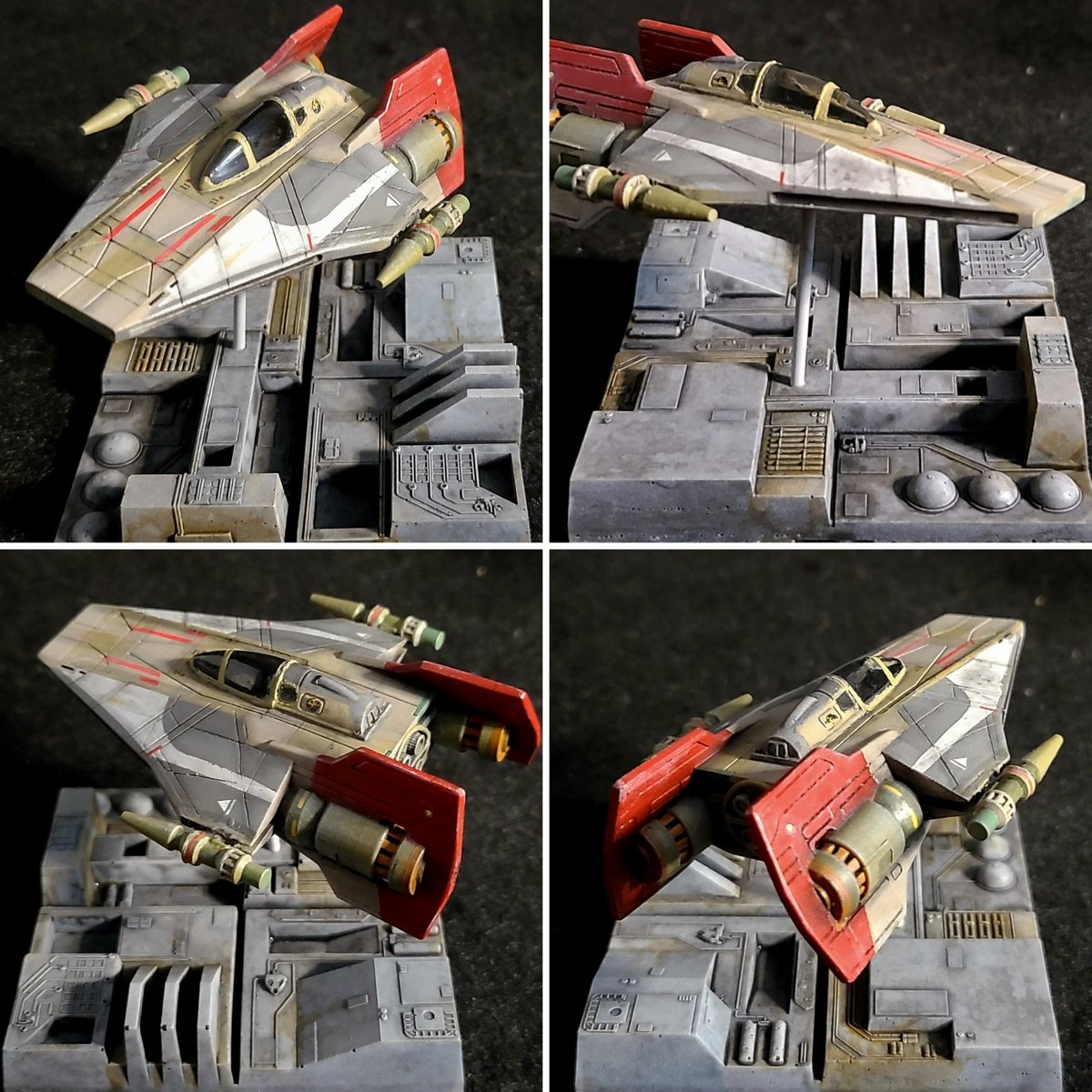 GregBoettcher5's tweet photo. Hera Syndulla's A-wing starfighter from Star Wars Rebels. 1:72 scale, 3d printed in resin.#starwars #rebels #herasyndulla #awingstarfighter #3dprinting #anycubicphotonmonox #archivexpaints #sunluresin #starwarsmodels #xwing #bwing https://t.co/L8YWbiZYrc