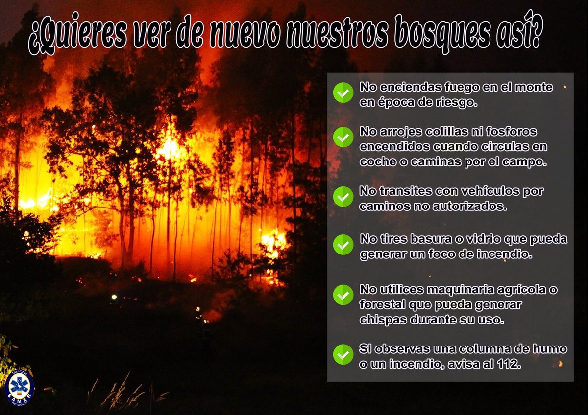 ℹ️ Si ves humo o un incendio, avisa al 112 @112cmadrid. 
#STOPincendios
#0incendios