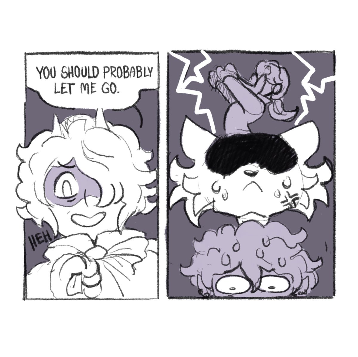 Cuttlesworth's tweet photo. Some doodles of nutmeg moments from the 24 hour @WickedGameRPG D&amp;D stream yesterday! I apologise for my little terror https://t.co/GDI4xdEaAJ