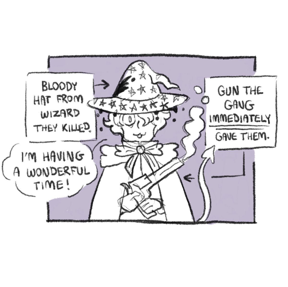 Cuttlesworth's tweet photo. Some doodles of nutmeg moments from the 24 hour @WickedGameRPG D&amp;D stream yesterday! I apologise for my little terror https://t.co/GDI4xdEaAJ