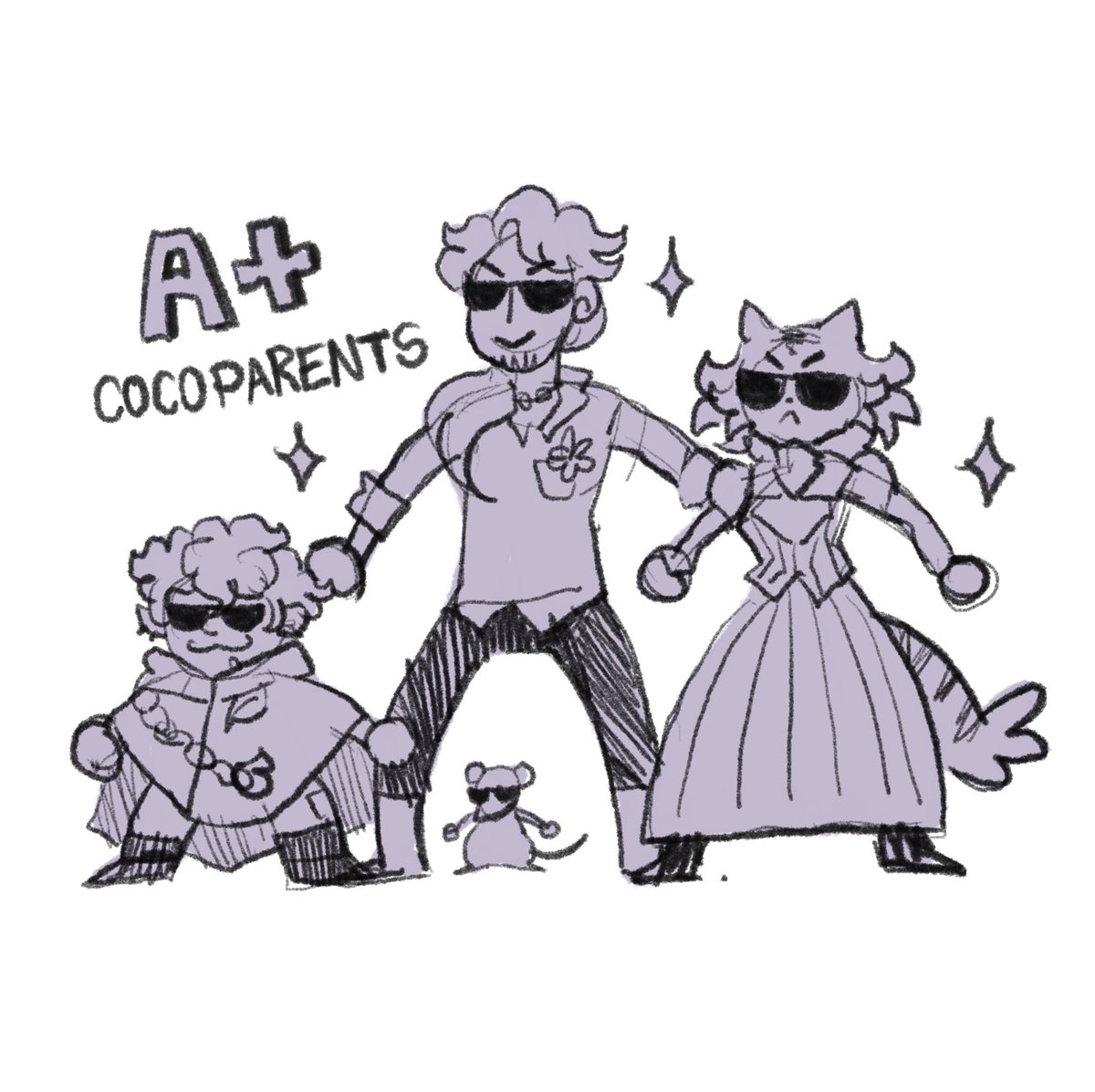 Cuttlesworth's tweet photo. Some doodles of nutmeg moments from the 24 hour @WickedGameRPG D&amp;D stream yesterday! I apologise for my little terror https://t.co/GDI4xdEaAJ