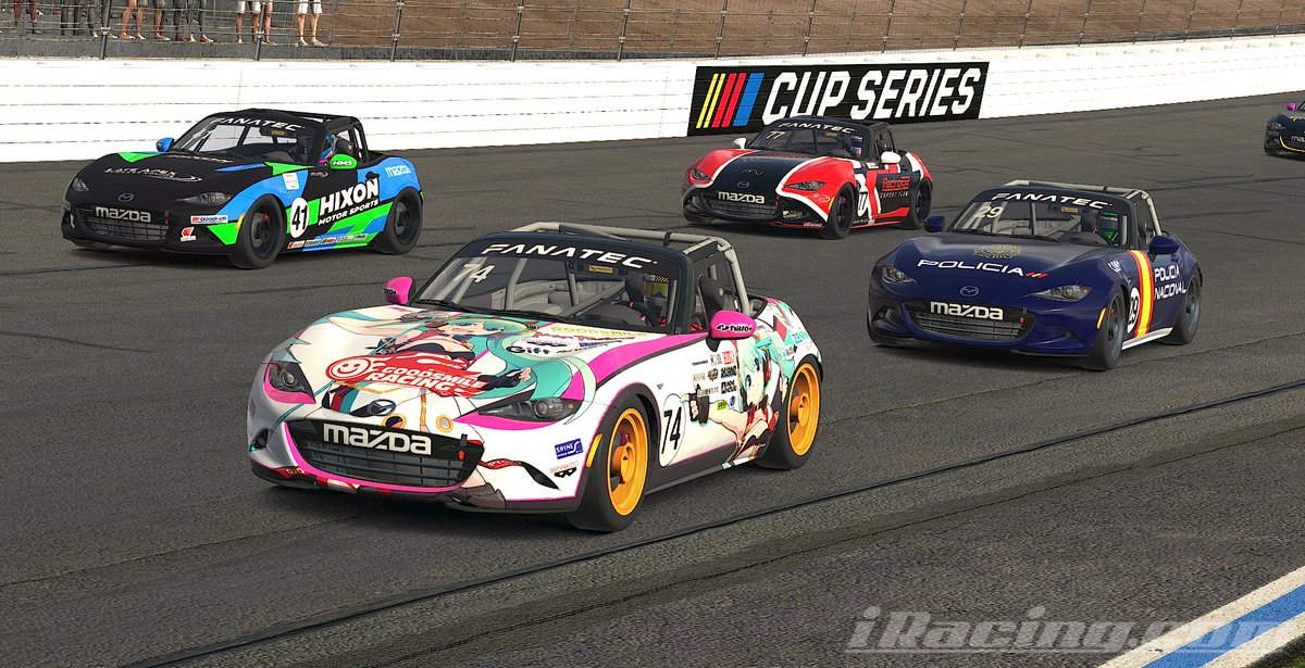 Muchas gracias a todos los que estáis haciendo que estas tardes de pachanga estén saliendo tan TOP. 
Me he reído mucho con el MX5 en Chatlotte Roval. 
Mismo que la semana pasada, madre mía el nivelazo 🔥
Dejo unas fotitos del evento 🥰