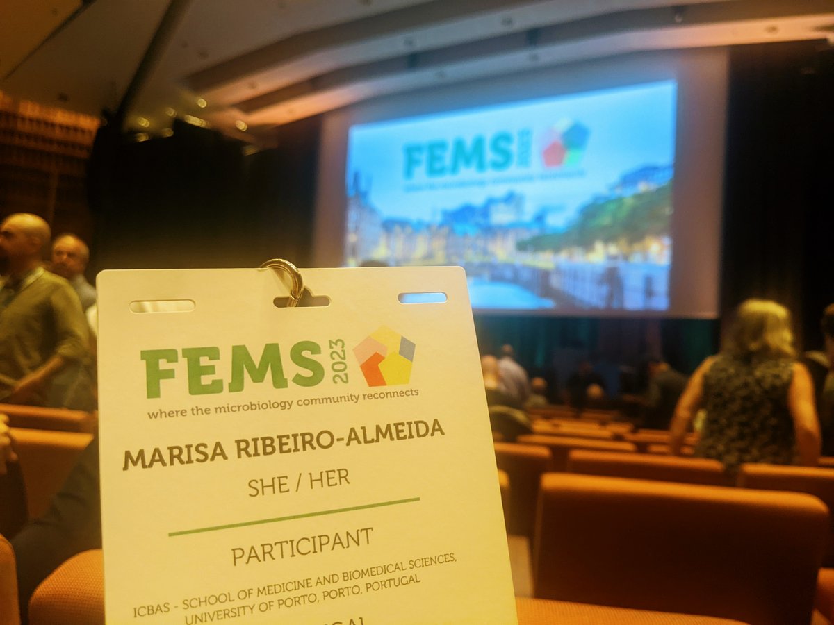 Ready, set, go... Here we go @FEMSmicro🦠👩‍🔬 2023
@ICBAS_UPorto 
@UCIBIO_Research 
@BacTdrugs_lab